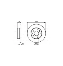 Гальмівний диск Bosch 0 986 478 991
