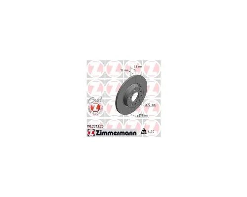 Гальмівний диск ZIMMERMANN 110.2213.20