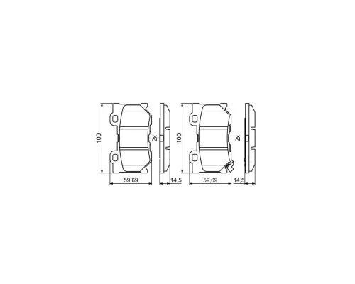 Гальмівні колодки Bosch 0986494863