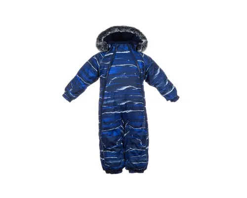 Комбінезон дитячий Huppa ORION 36300030 темно-синій з принтом 74 (4741468717074)
