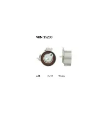 Ролик натягувача ременя SKF VKM 15230