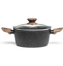Каструля Hölmer Natural кована з кришкою 2,5 л (CR-1325-FAMWL Natural)