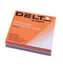 Папір для нотаток Delta by Axent "COLOR" 80Х80Х20мм, unglued (D8021)