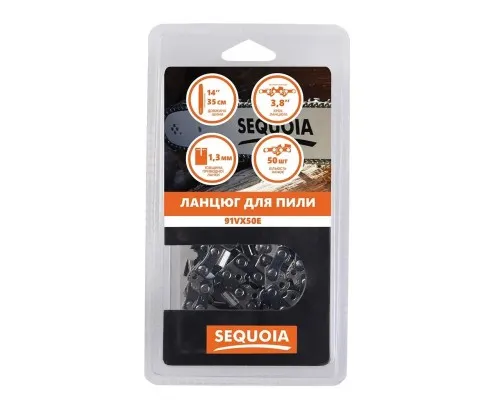 Ланцюг SEQUOIA 3/8", 1.3 мм, 50 ланок, 14"/35 см (91VX50E)