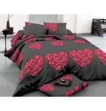 Постільна білизна MirSon Сатин 22-1290 Heart of flowers Євро (2200003604269)