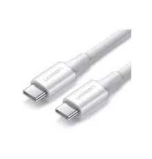 Дата кабель USB-C to USB-C 1.0m US300 20V/5A 100W White Ugreen (60551)