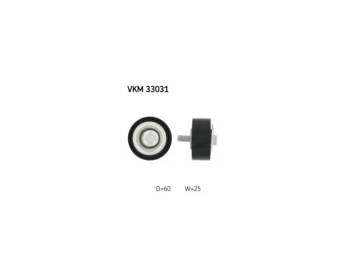 Ролик натягувача ременя SKF VKM 33031
