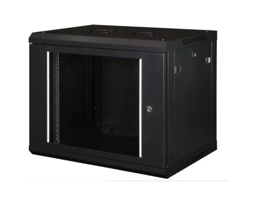 Шафа настінна Hypernet 9U 19" 600x600 ProLine (PL-WMNC66-9U-BLACK)