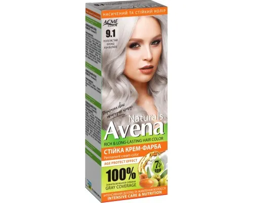 Фарба для волосся Acme Color Avena Naturals Стійка 9.1 - Ash Blonde (4823115503060)