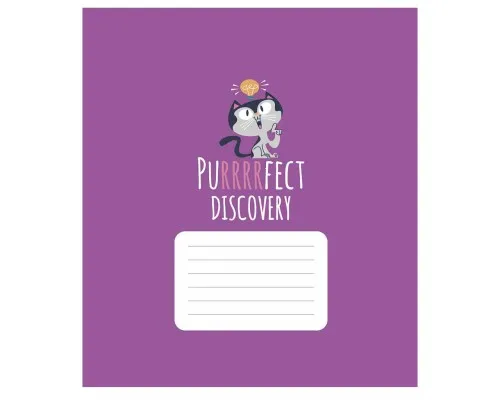 Зошит Школярик Purrrfect cats 24 аркуша лінія (024-3562L)