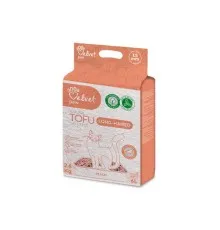 Наповнювач для туалету Velvet Paw TOFU для довгошерстих котів з персиковою есенцією (1.5 мм) 2.6 кг (TOF70056)