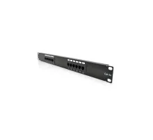 Патч-панель 19" 12хRJ-45 UTP 1U cat.5e Pipo (PP125191U)