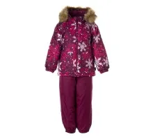 Комплект верхнього одягу дитячий Huppa AVERY 41780030 бордовий з принтом/бордовий 74 (4741632026643)