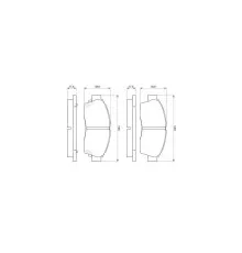 Гальмівні колодки Bosch 0 986 461 123