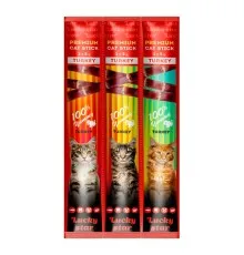 Ласощі для котів Lucky Star Паличка з мʼясом індички 3х5 г (4820281500848)