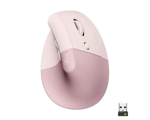 Мишка Logitech Lift Vertical Ergonomic Wireless/Bluetooth Rose (910-006478)