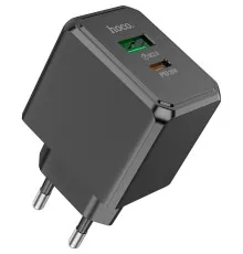 Зарядний пристрій HOCO CS14A Ocean 1xUSB-C PD20W + 1xUSB QC3.0 Black (6942007603898)