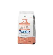 Сухий корм для собак Monge Dog All breeds Puppy&Junior зі смаком лосося та рису 2.5 кг (8009470011204)