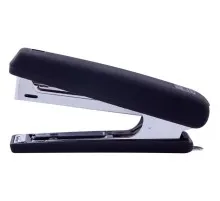 Степлер Buromax RUBBER TOUCH №10,12 аркушів 107х25х54 мм, чорний (BM.4128-01)