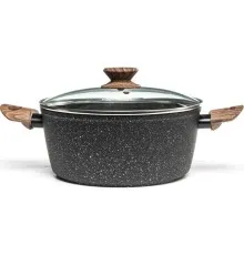 Каструля Hölmer Natural кована з кришкою 4,2 л (CR-1342-FAMWL Natural)