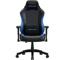 Крісло ігрове Anda Seat Luna Color PVC Size L Black/Blue (AD18-48-BS-PV)