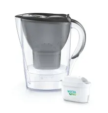 Фільтр-глечик Brita Marella Memo MXPro 2.4л (1.4л води) з фільтр-картриджем, графіт (1052794)