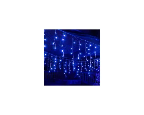 Гірлянда Voltronic Бахрома Blue 96 LED, 5х0,4 м, 8 режимів (RH-02-96/5/0,4/24B)