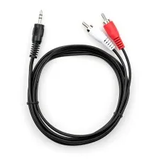 Кабель мультимедійний Jack 3.5mm M to 2xRCA 1.5 m Vinga (VCPDCJ35MRCA21.5BK)