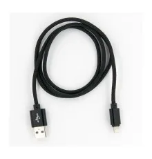 Дата кабель USB 2.0 AM to Lightning 1.0m black Dengos (NTK-L-MT-BLACK)