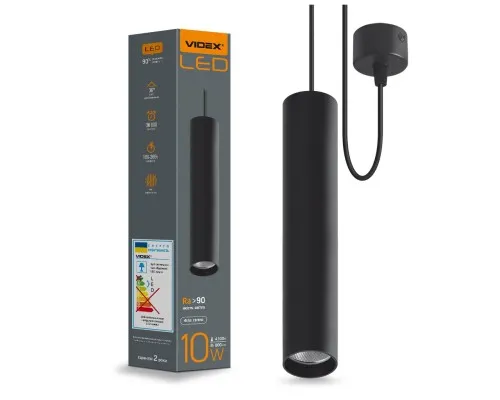 Світильник Videx LED 10W 4100K чорний (VL-SP-10034B)
