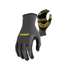 Захисні рукавиці Stanley розмір L/9, загального використання, нейлонові з нітрильним покриттям (SY510L)