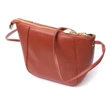 Сумка Vintage Жіноча через плече з натуральної шкіри Коричнева (22300)