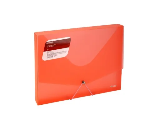 Папка на резинках Axent A4 800 мкм Transparent red (1502-24-A)