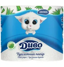 Туалетний папір Диво Aroma Алое Вера 2 шари білий 4 рулони (4820003836156)