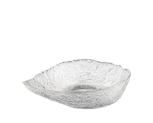 Салатник Ardesto Leaf 21.5см, скло, прозорий (AR5009)