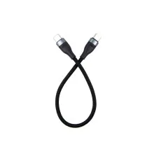 Дата кабель USB-C to USB-C 0.25m black Dengos (NTK-TC-TC-SHRT-BLACK)