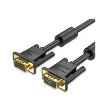 Кабель мультимедійний VGA M to VGA M 10.0m black Vention (DAEBL)
