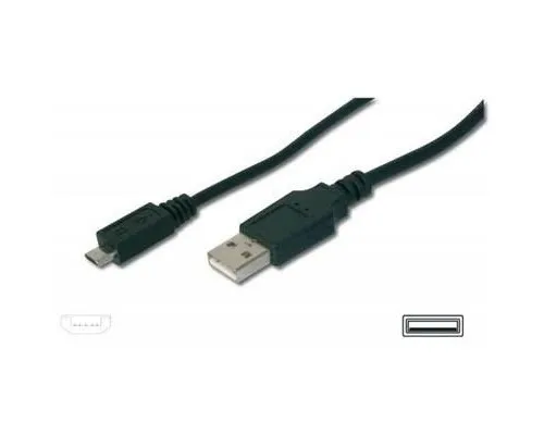 Дата кабель Micro USB2.0, type B, 1.8m Digitus (AK-300110-018-S)