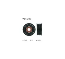 Ролик натягувача ременя SKF VKM 63006