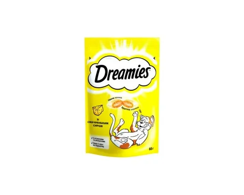 Ласощі для котів Dreamies із сиром 60 г (4008429037986)