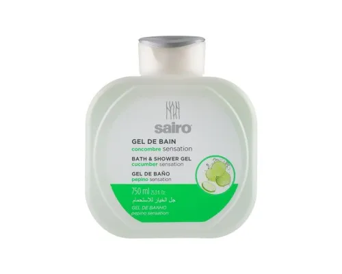 Гель для душу Sairo Bath And Shower Gel Огірок 750 мл (8414227058171)