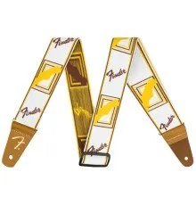Ремінь для гітари Fender Strap 2" Weighless Monogrammed White/Brown/Yellow (230247)