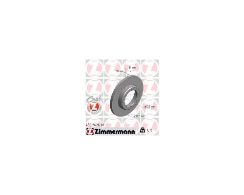 Гальмівний диск ZIMMERMANN 430.2626.20