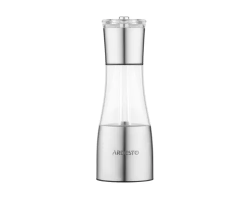 Млинок для спецій Ardesto Gemini, 140мл, акрил, нержавіюча сталь, прозорий (AR1419SS)