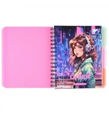 Блокнот Yes А4 Cyber girl 144 аркуша пластикова обкладинка (681964)