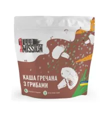 Їжа швидкого приготування Food Mission Каша гречана з грибами 100 г (fm.30474)