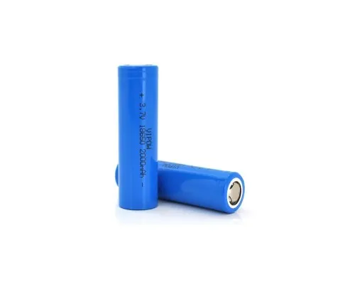 Акумулятор 18650 2000mAh, FlatTop, 3.7V, Blue Vipow (ICR18650-2000mAhFT)