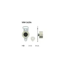 Ролик натягувача ременя SKF VKM 16204