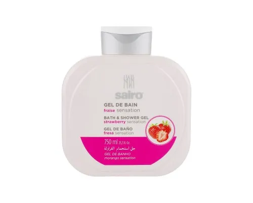 Гель для душу Sairo Bath And Shower Gel Полуниця 750 мл (8433295051365)