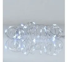 Гірлянда YES! Fun Нитка на мідному дроті 20 LED Холодно-біла 2 м Статична На батарейках (975021)